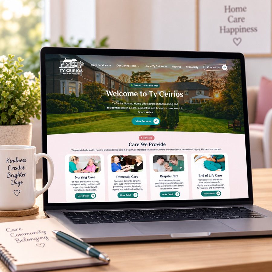 Ty Ceirios Nursing Website
